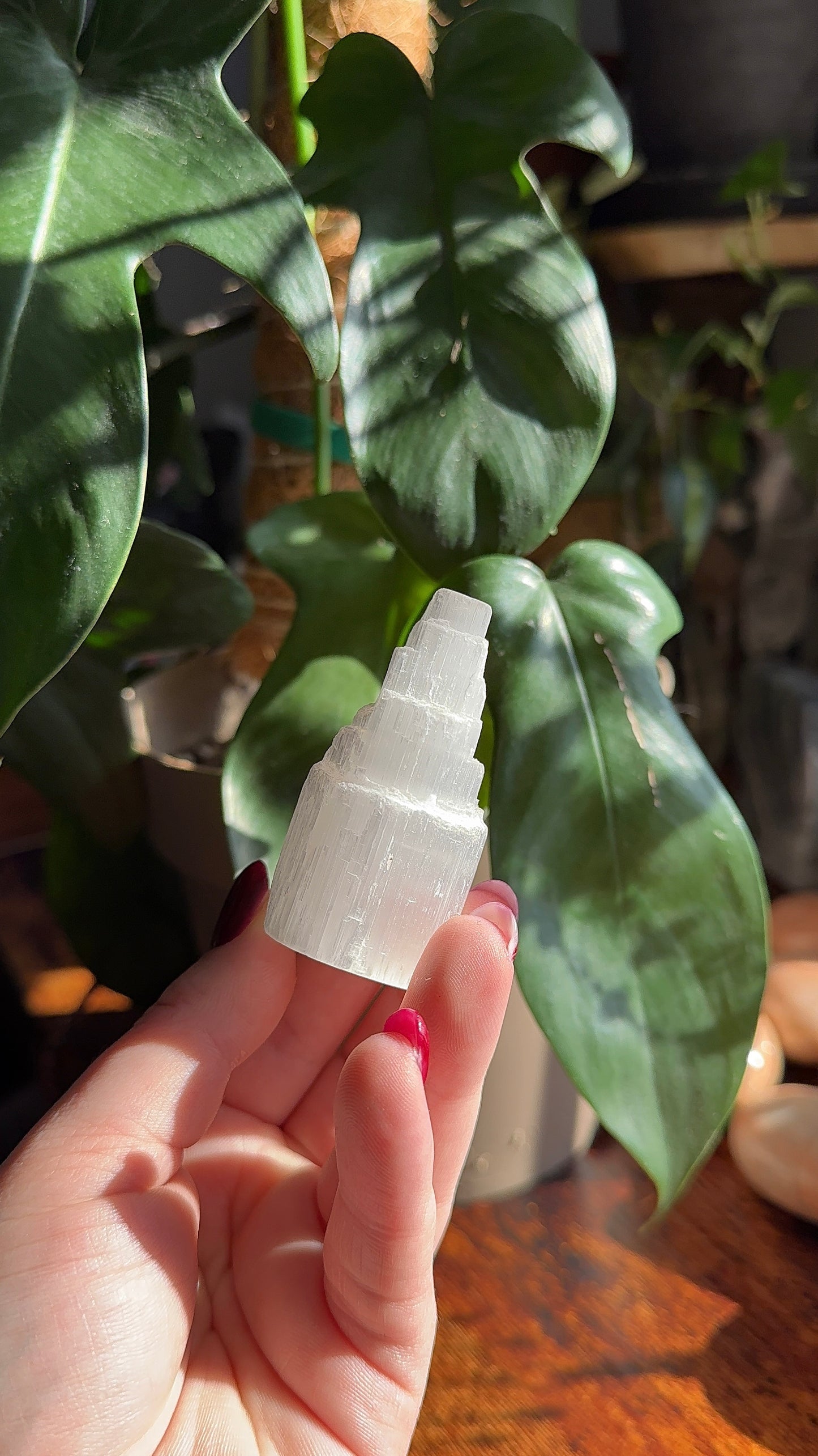 Selenite Raw Tower (choose your own)
