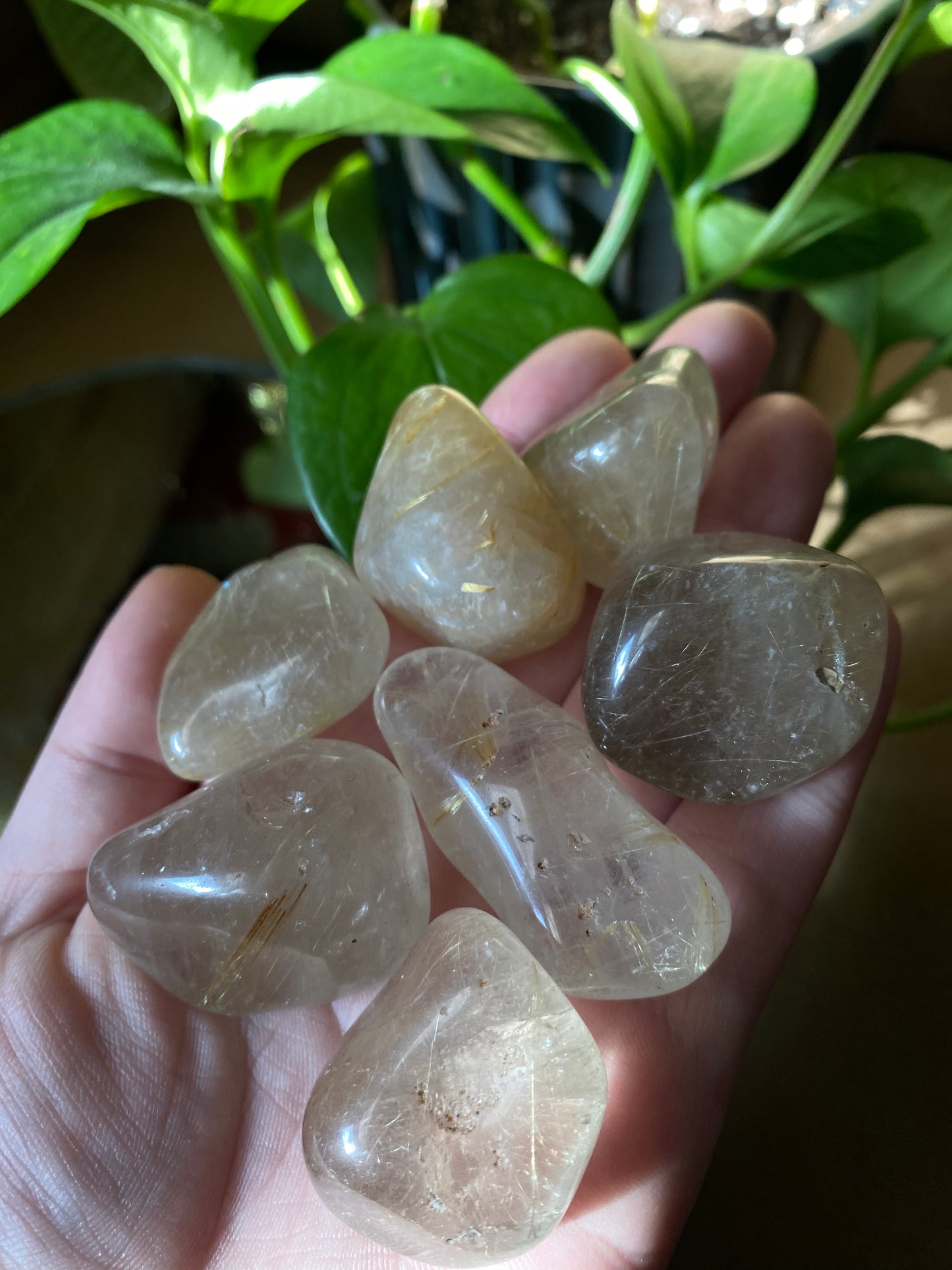 rutilated quartz tumble