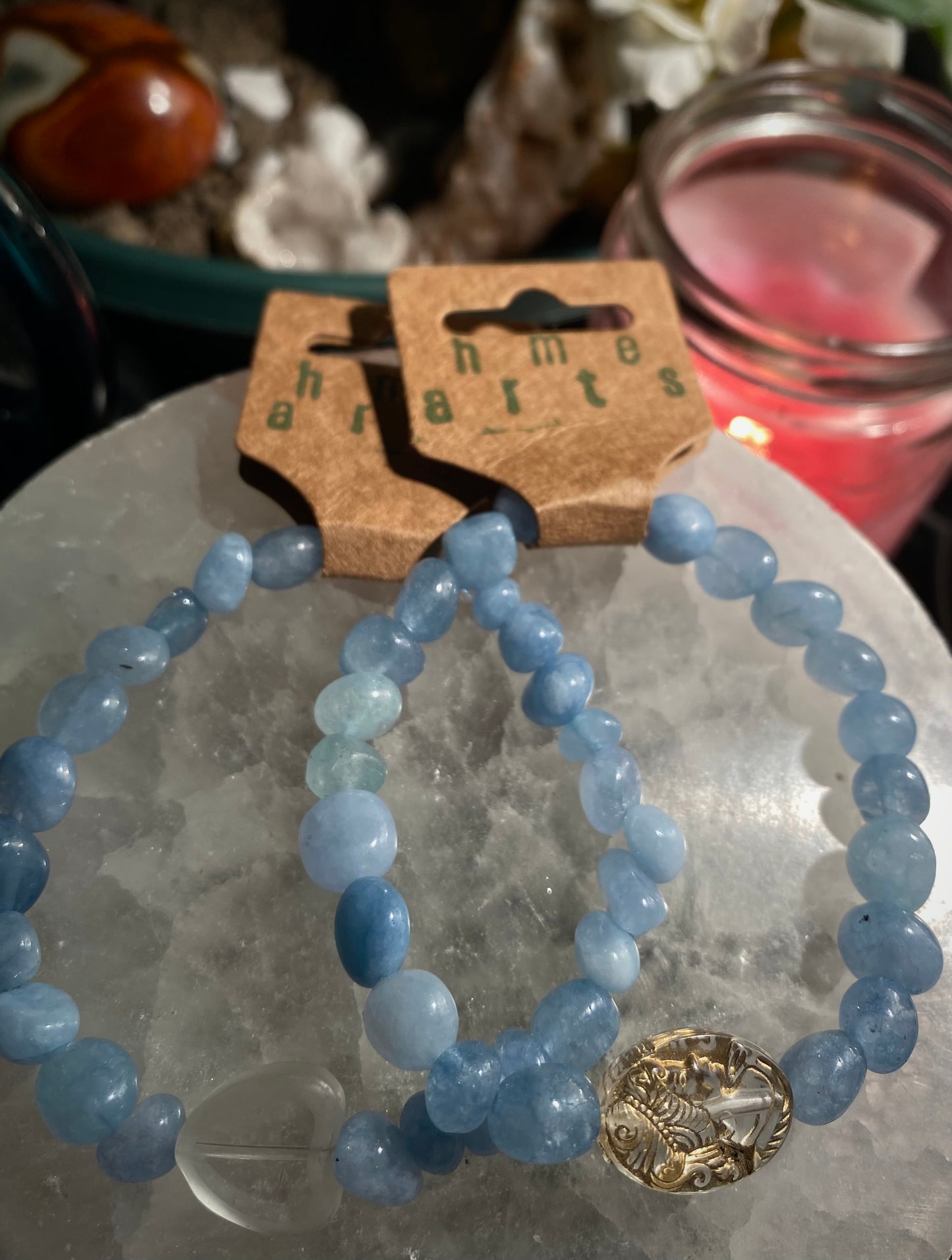 aquamarine bracelet (choose your own)