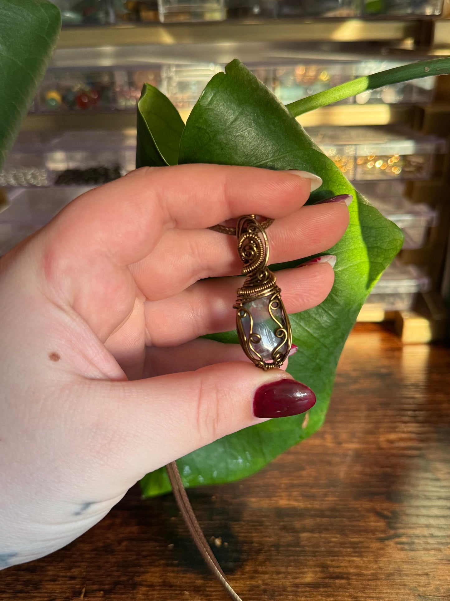 Rainbow Fluorite Pendant