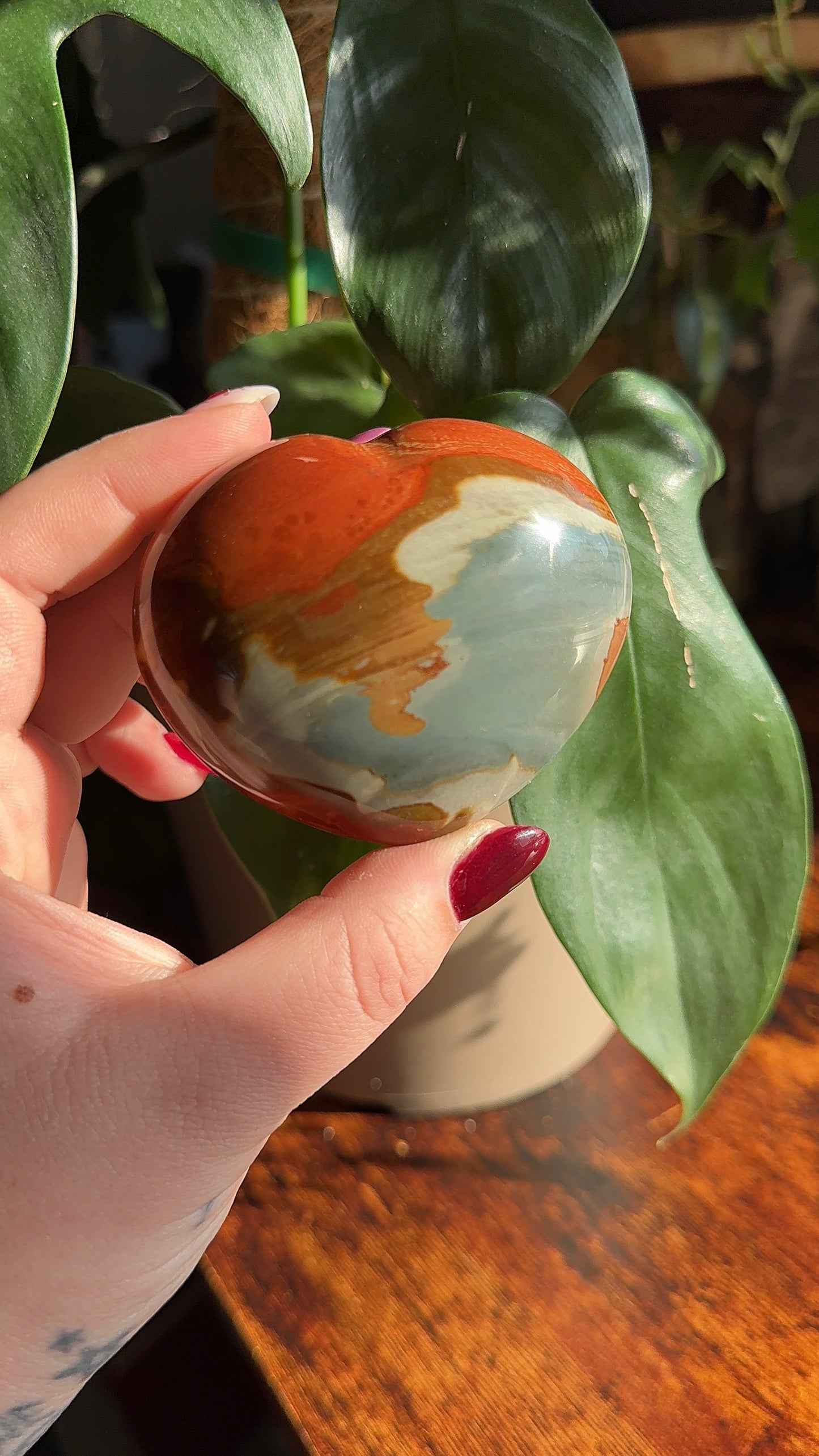 Polychrome Jasper Heart