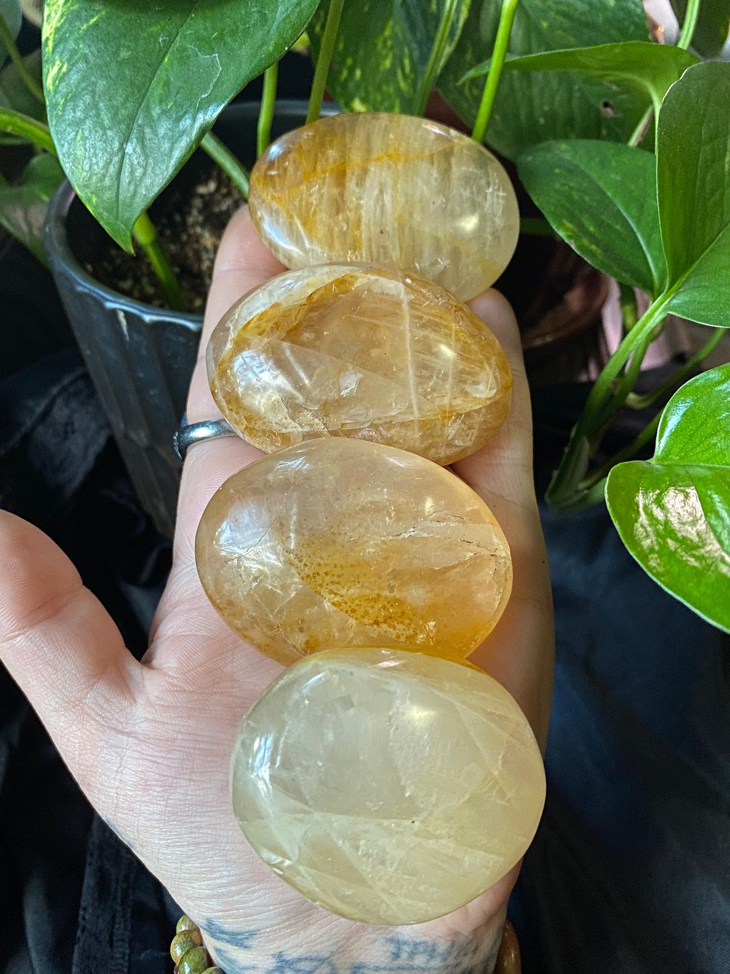 Golden Healer Palmstone ( S, M, L)