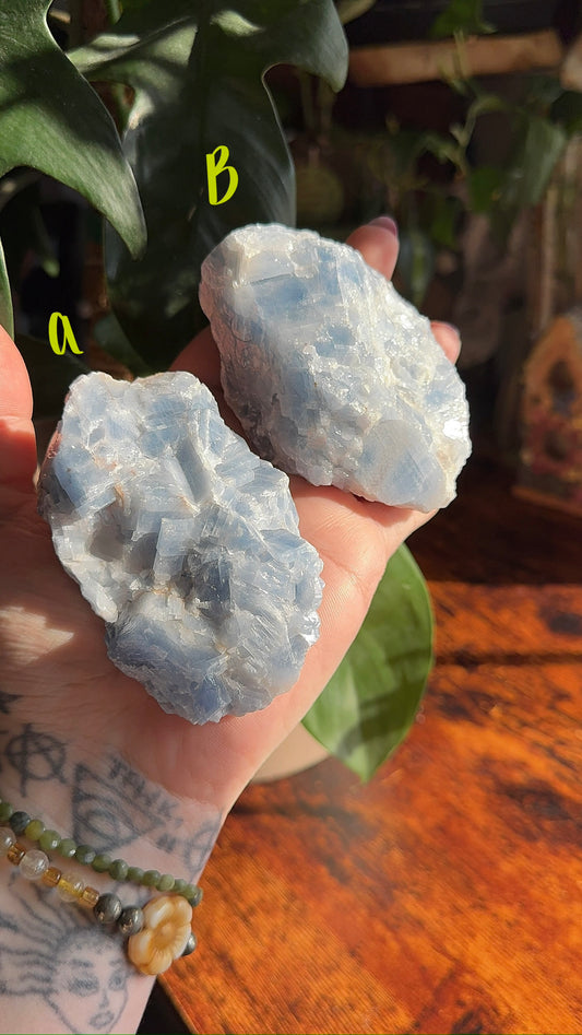 Blue Calcite Chunks (choose your own)