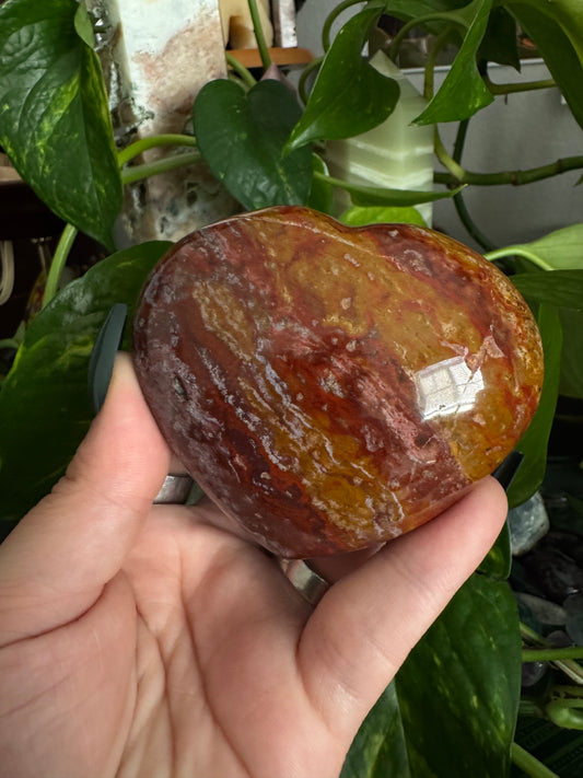 large puffy jasper heart