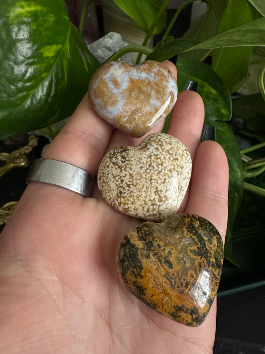 jasper mini hearts (choose your own)