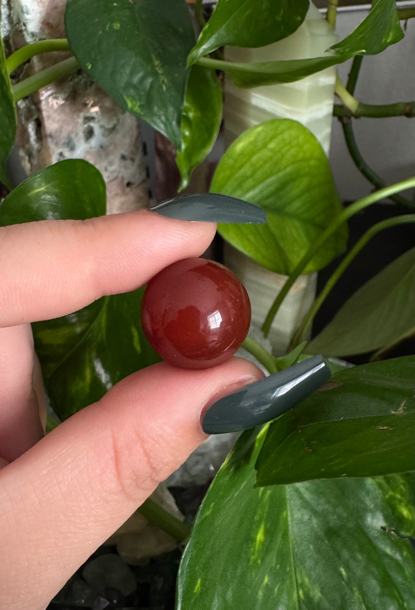 carnelian mini sphere