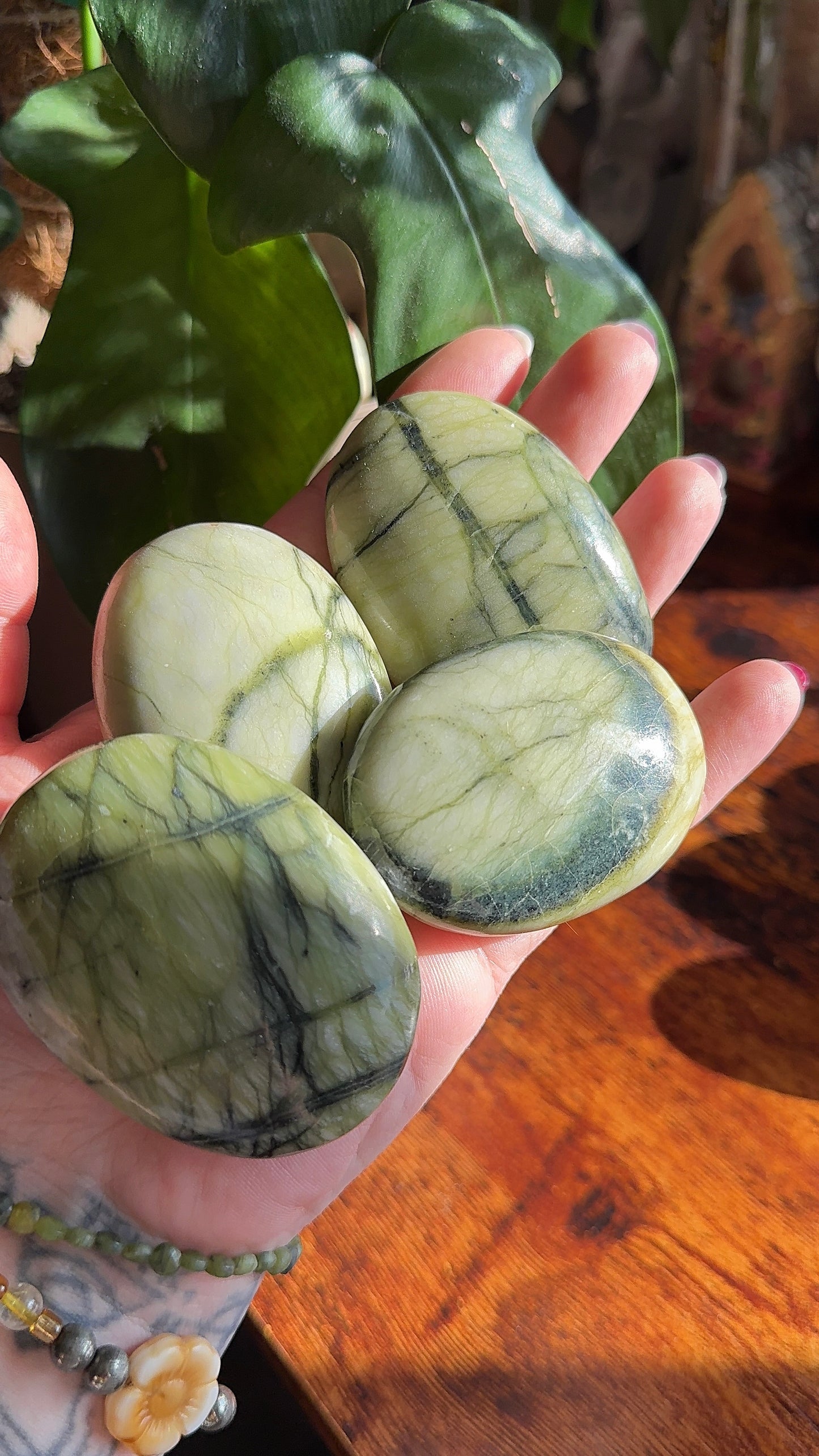 Serpentine Palmstone (intuitively chosen)