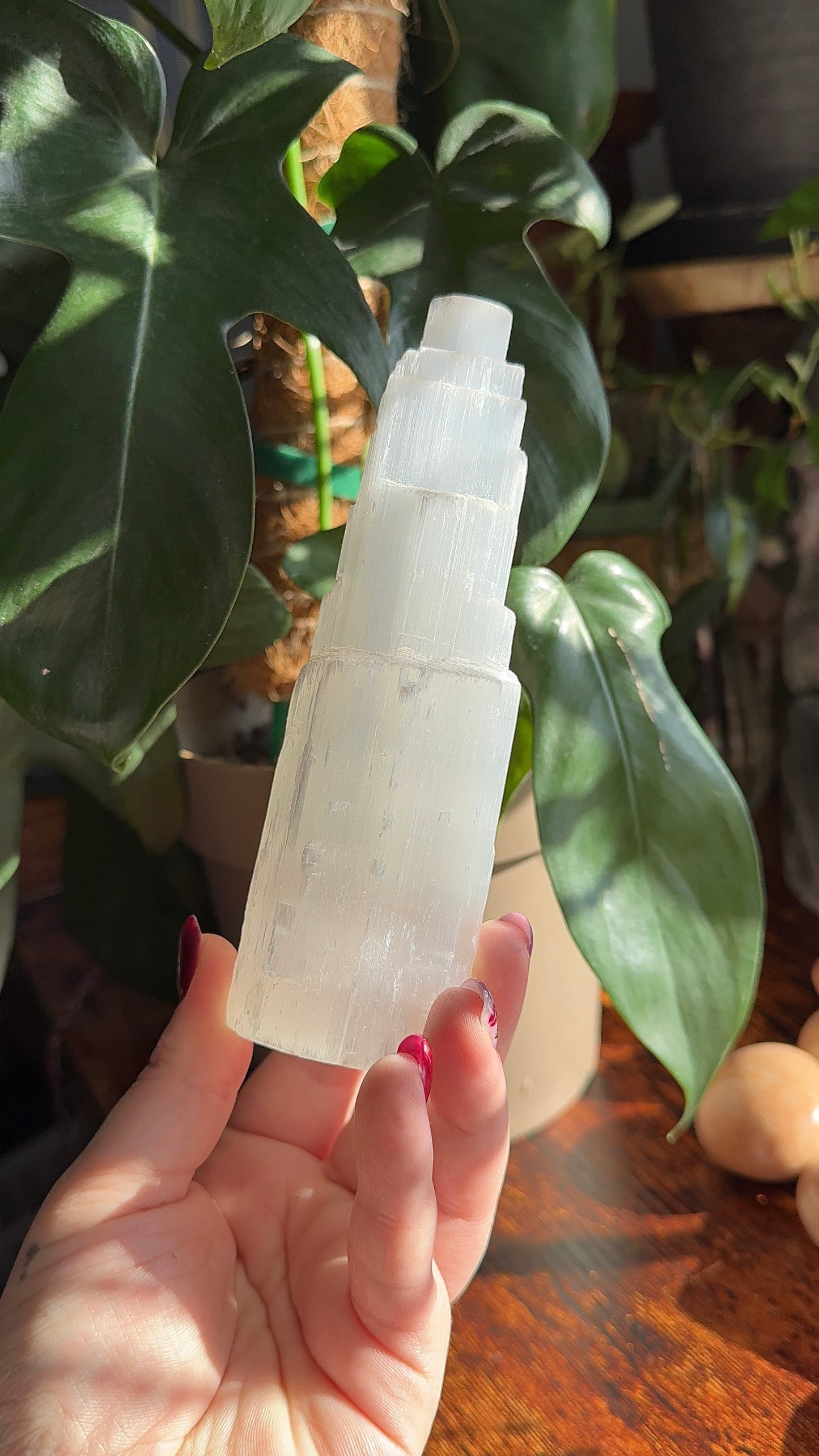 Selenite Raw Tower (choose your own)