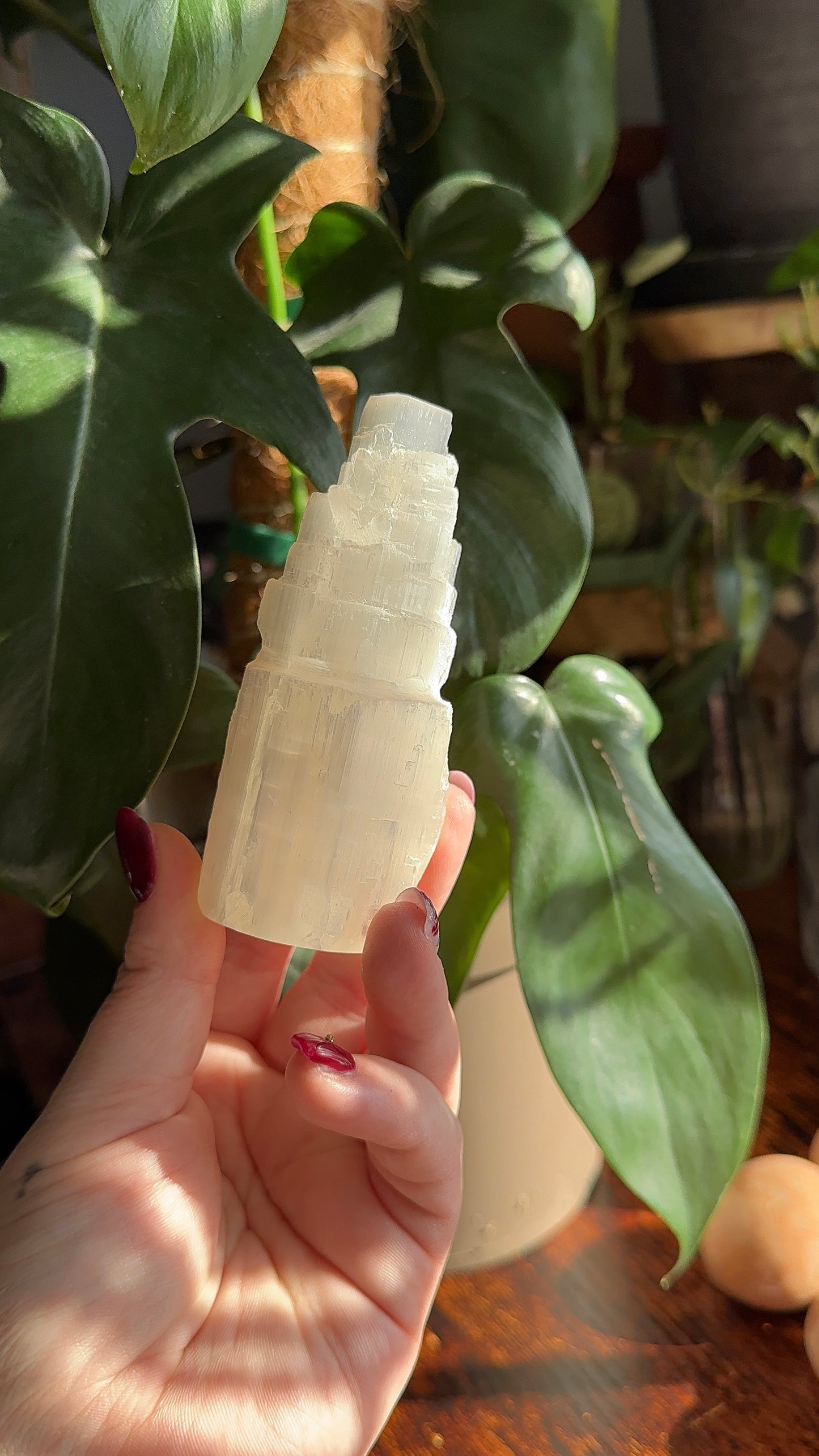 Selenite Raw Tower (choose your own)