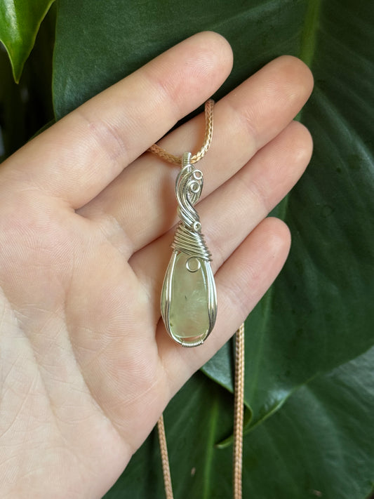green fluorite pendant