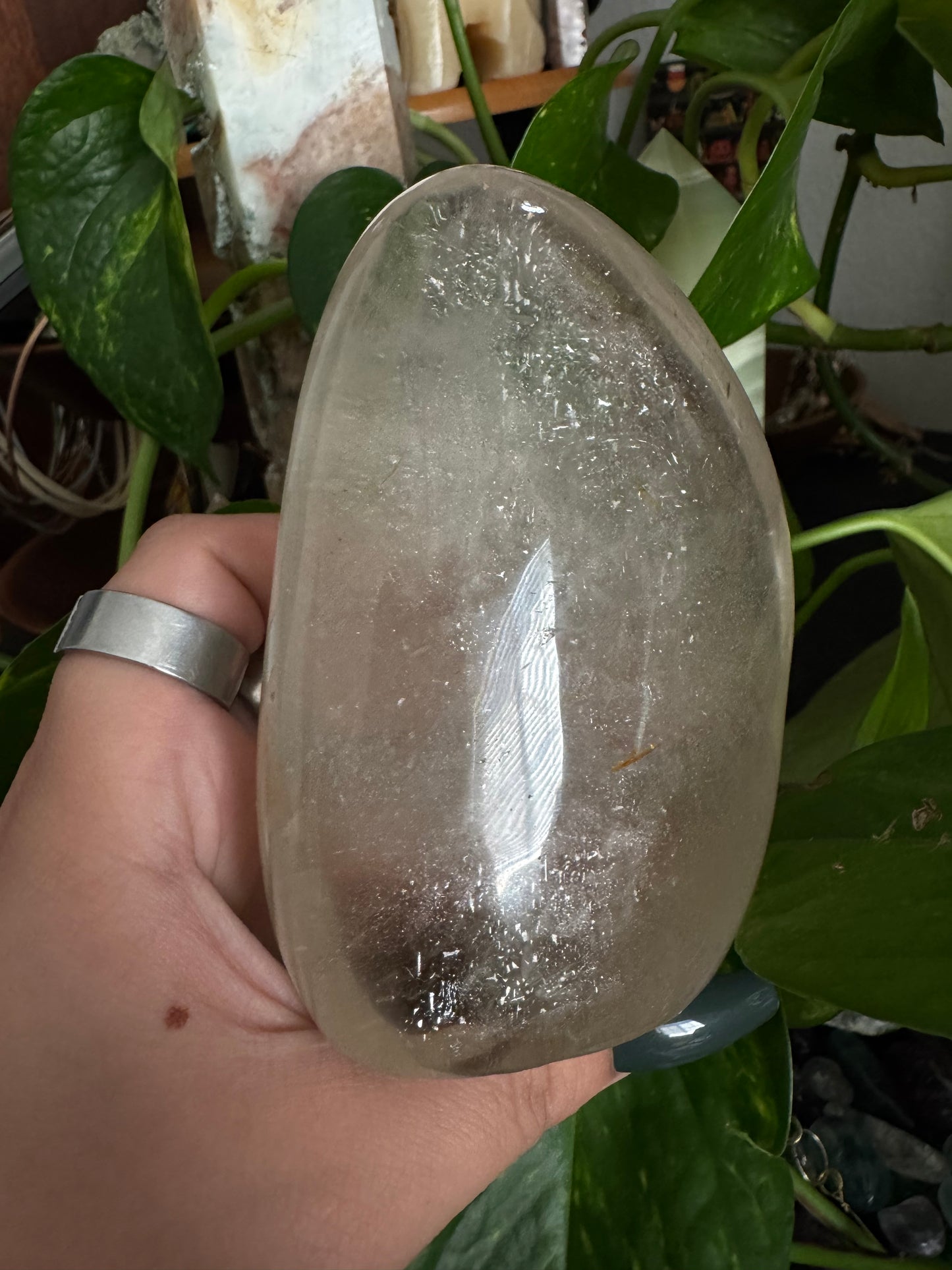 large clear quartz freeform