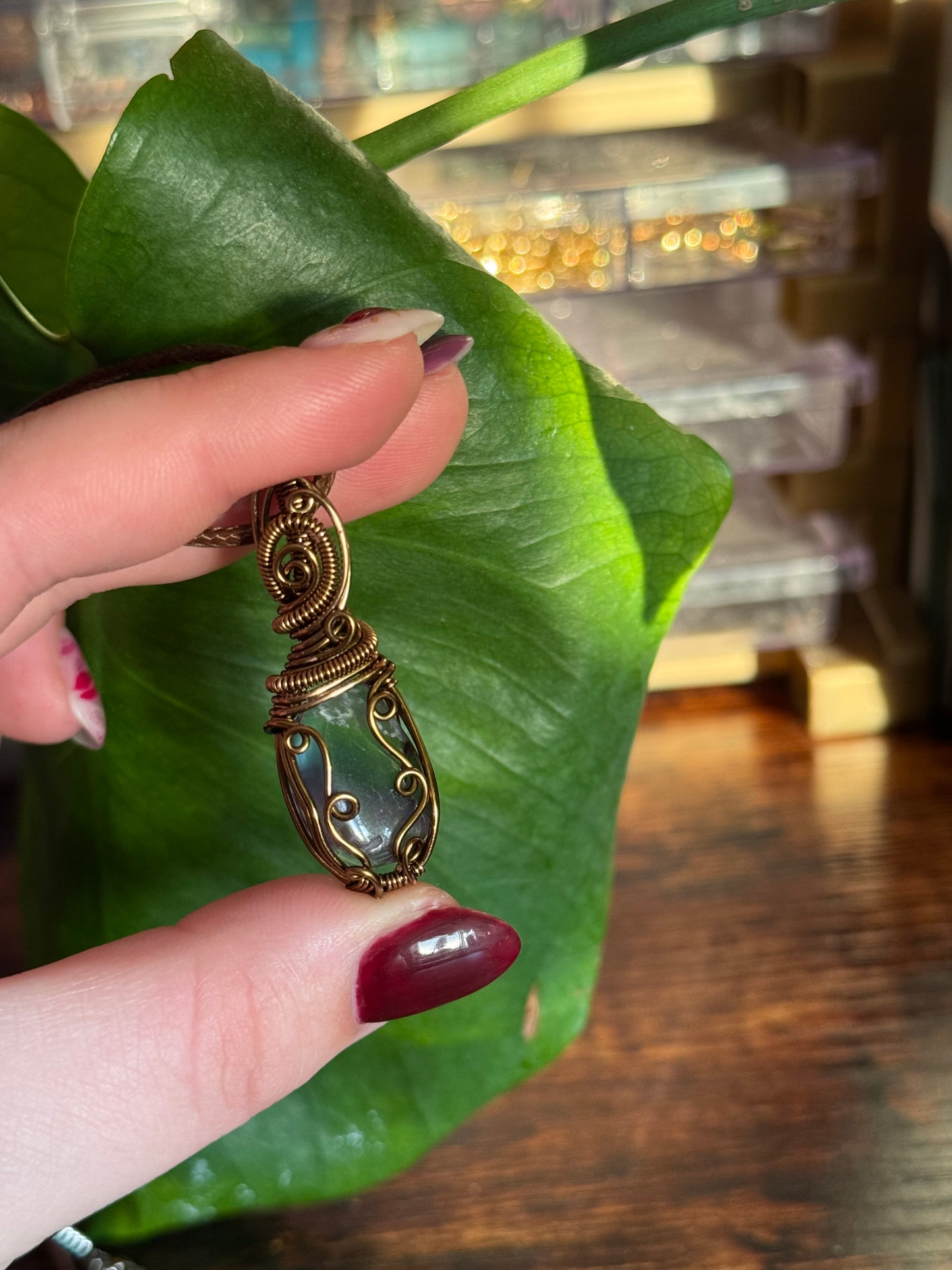 Rainbow Fluorite Pendant