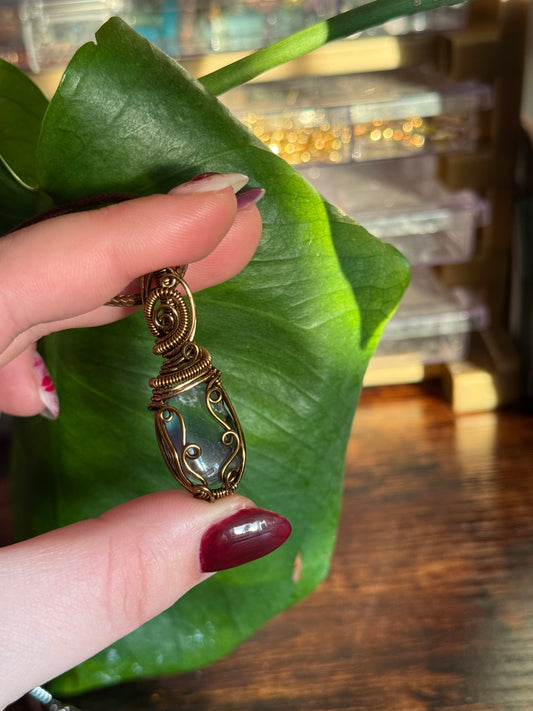 Rainbow Fluorite Pendant