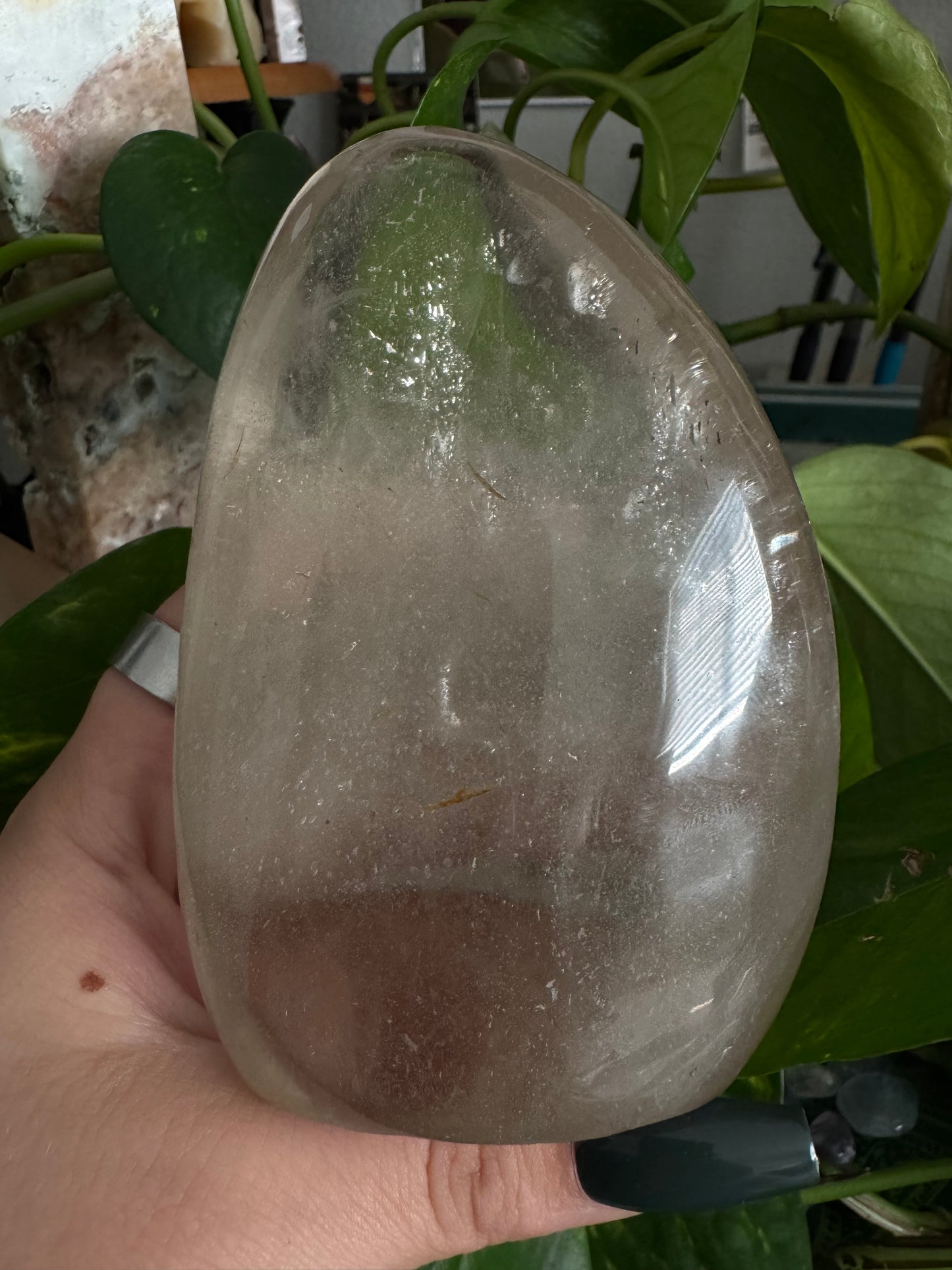 large clear quartz freeform