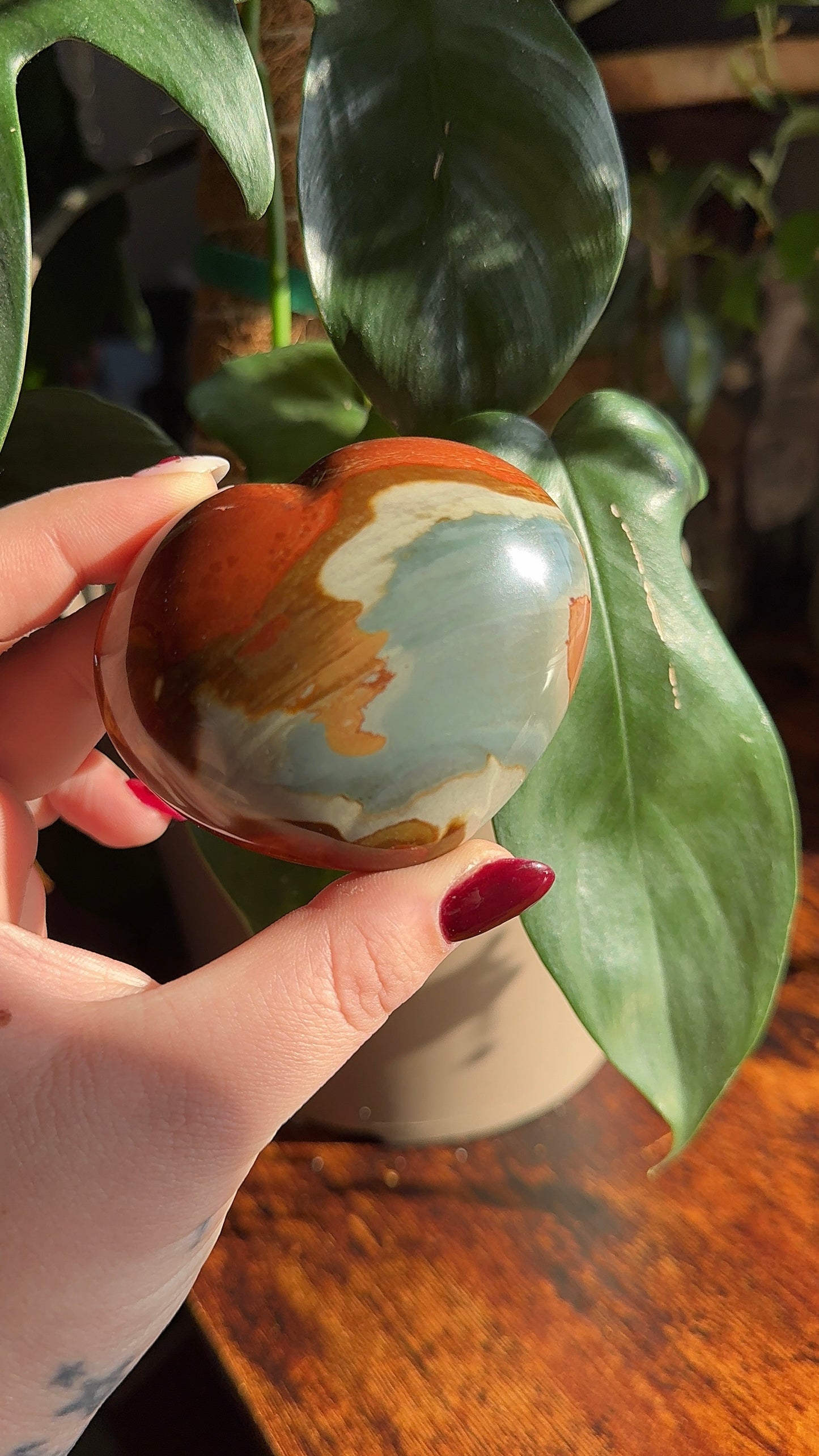 Polychrome Jasper Heart