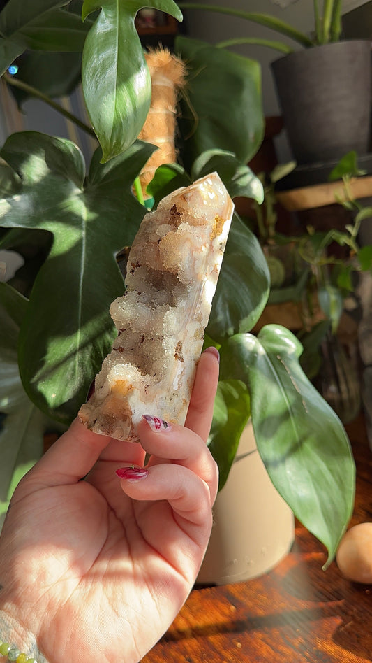 Druzy Amethyst Tower