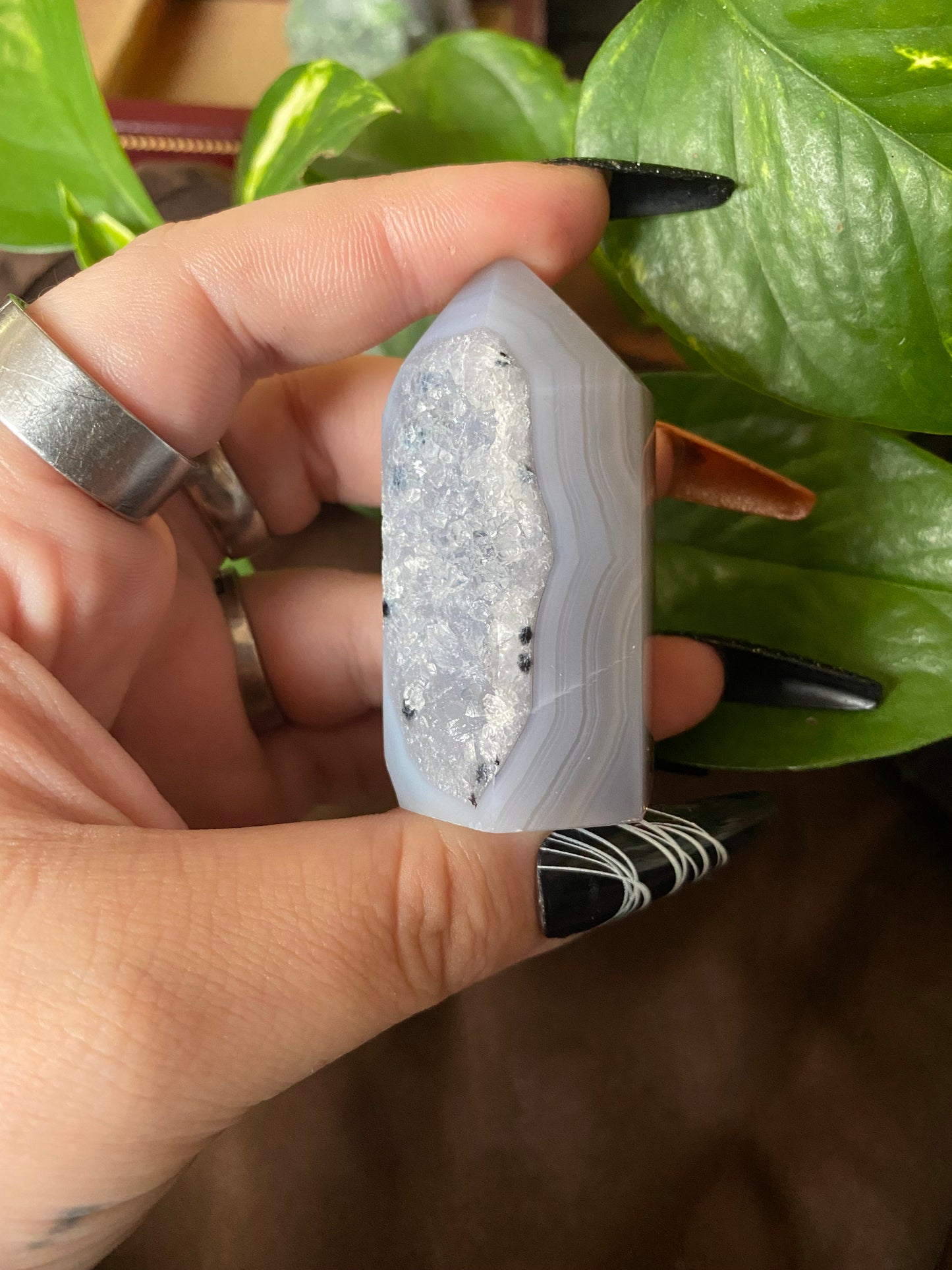 druzy agate tower